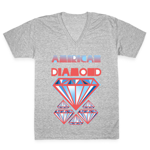 American Diamond V-Neck Tee Shirt