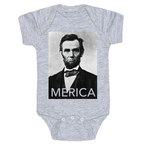 Lincoln's Merica Baby One-Piece