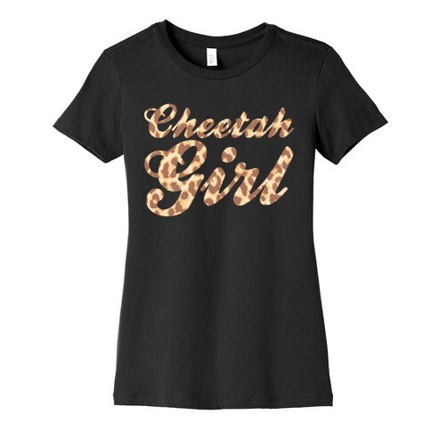 Cheetah Girl Womens T-Shirt