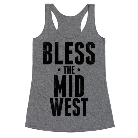 Bless The Midwest Racerback Tank Top