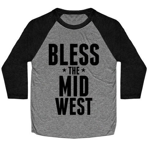 Bless The Midwest Baseball Tee