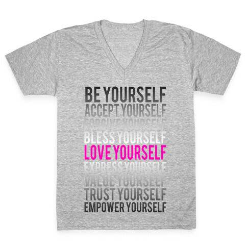 Love Yourself V-Neck Tee Shirt