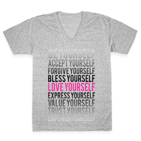 Love Yourself V-Neck Tee Shirt