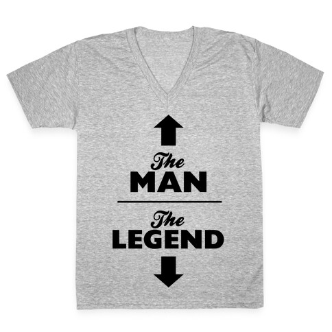The Man, The Legend V-Neck Tee Shirt