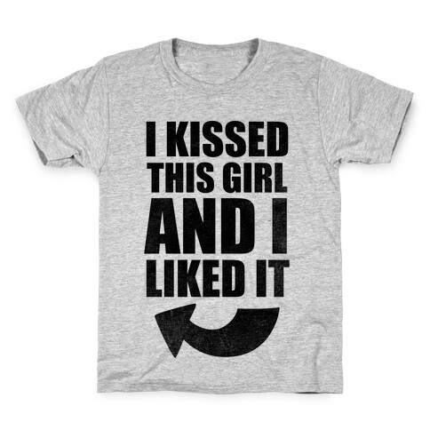 I Kissed A Girl Couples Shirt (Part 2) Kids T-Shirt