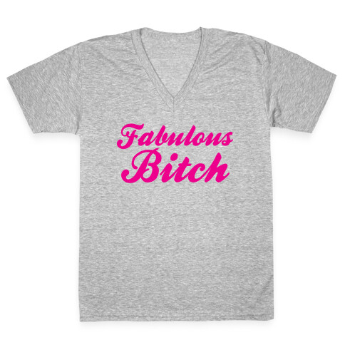 Fabulous Bitch V-Neck Tee Shirt