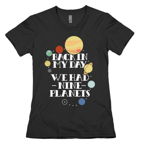 Nine Planets Womens T-Shirt