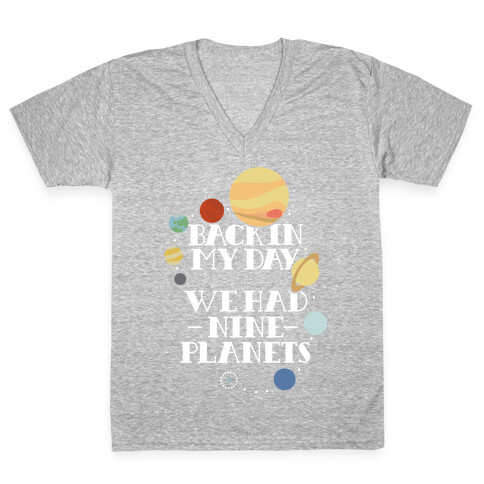 Nine Planets V-Neck Tee Shirt