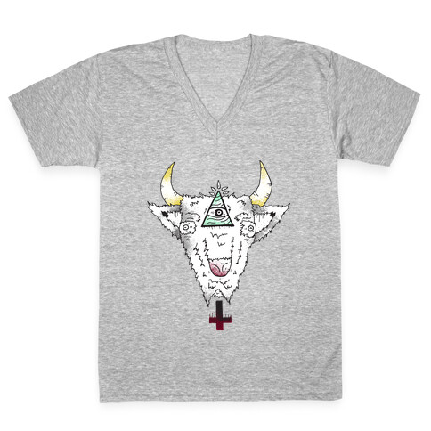 Hail Satan V-Neck Tee Shirt