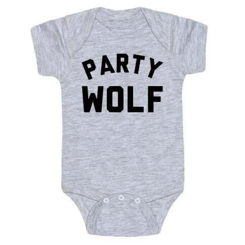 Party Wolf Baby One-Piece