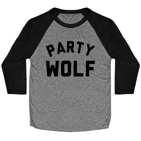 Party Wolf Baseball Tee