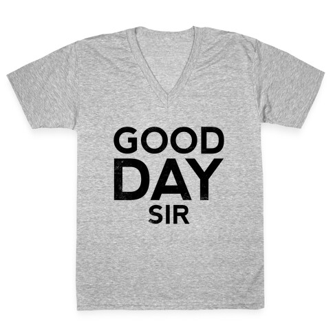 Good Day Sir V-Neck Tee Shirt