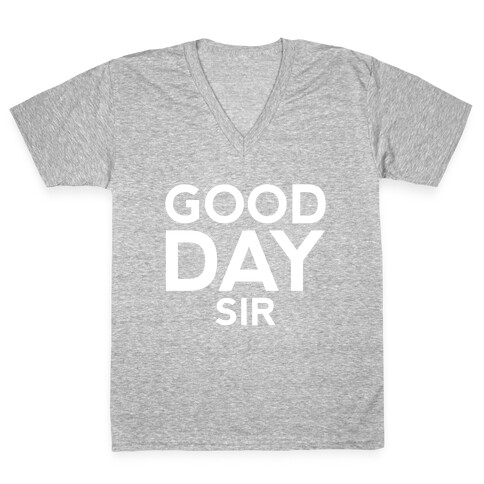 Good Day Sir V-Neck Tee Shirt