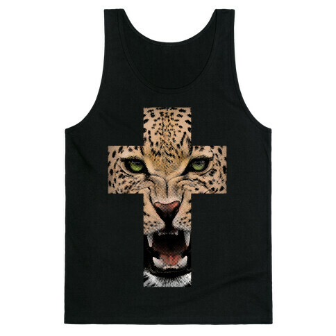 Leopard Cross Tank Top