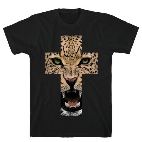 Leopard Cross T-Shirt