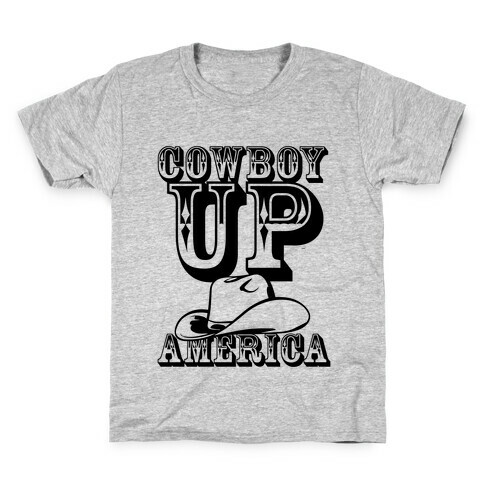 Cowboy Up America Kids T-Shirt