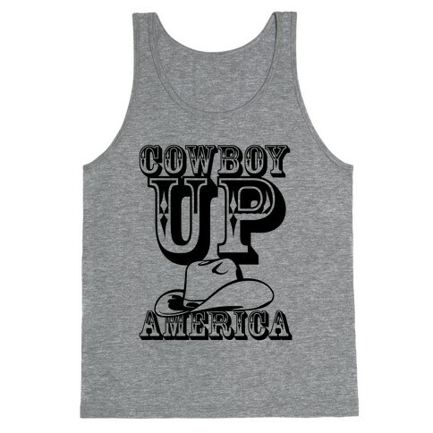 Cowboy Up America Tank Top