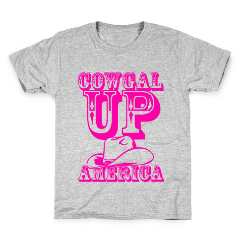 Cowgal Up America Kids T-Shirt