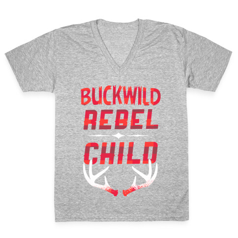 Buckwild Rebel Child V-Neck Tee Shirt