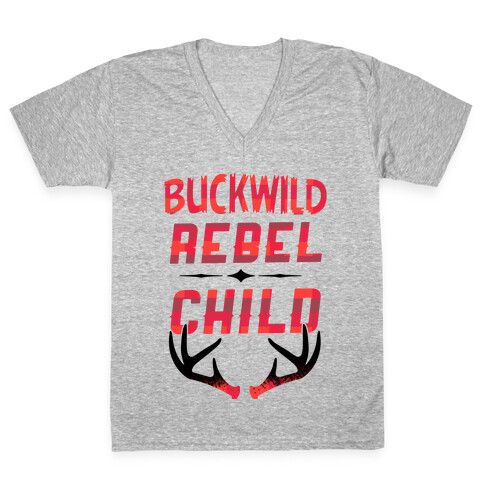 Buckwild Rebel Child V-Neck Tee Shirt