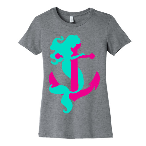 Mermaid Anchor Womens T-Shirt