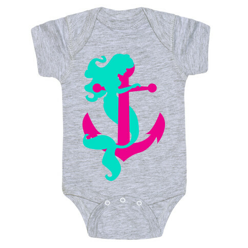Mermaid Anchor Baby One-Piece