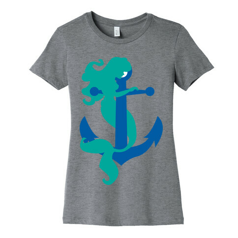 Mermaid Anchor Womens T-Shirt