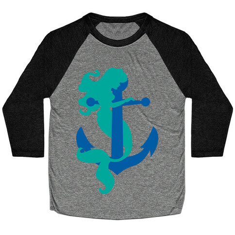 Mermaid Anchor Baseball Tee