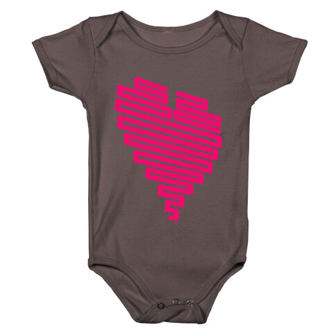 Neon Heart Baby One-Piece