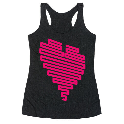 Neon Heart Racerback Tank Top