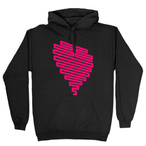 Neon Heart Hooded Sweatshirt