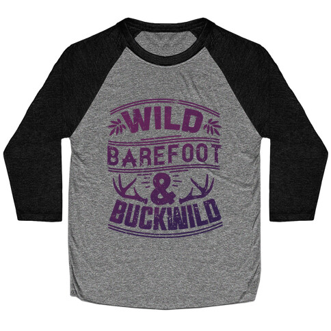 Wild Barefoot & Buckwild Baseball Tee