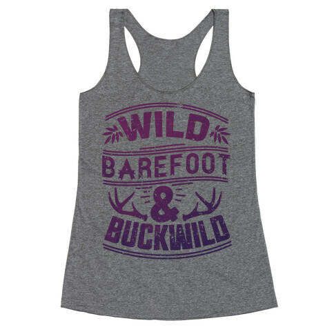 Wild Barefoot & Buckwild Racerback Tank Top