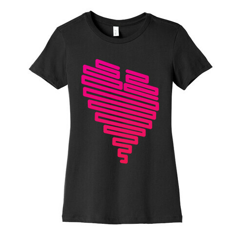 Neon Heart (Gradient) Womens T-Shirt