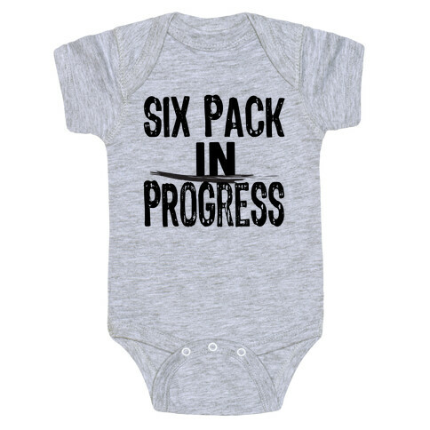 Six Pack In Progress Baby One-Piece