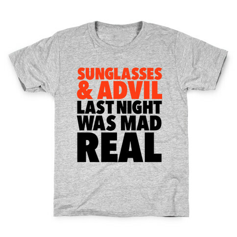 Sunglasses & Advil Kids T-Shirt