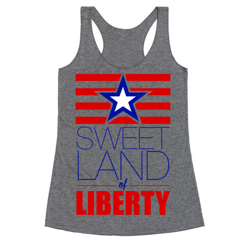 Sweet Land of Liberty Racerback Tank Top