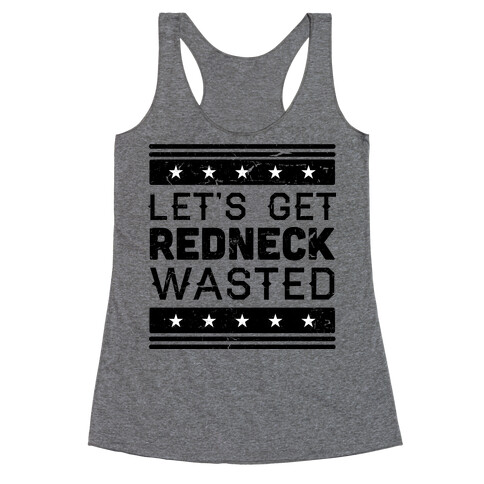 Redneck Wasted Racerback Tank Top