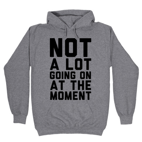 Not A Lot Going On At The Moment Hooded Sweatshirt
