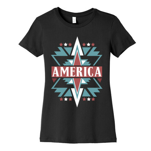 American Pattern Womens T-Shirt