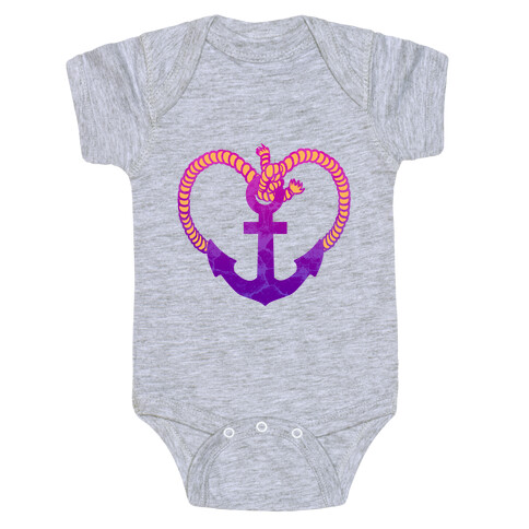 Anchor My Heart Baby One-Piece