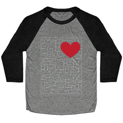 Maze to my heart Baseball Tee