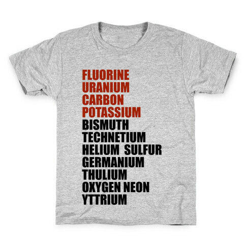 Chemistry Rap Tribute Kids T-Shirt