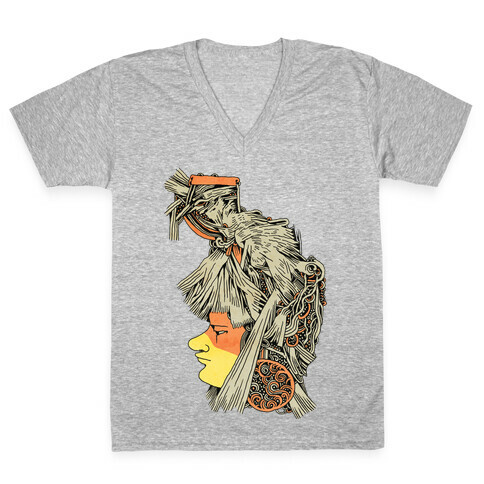 Headdress V-Neck Tee Shirt