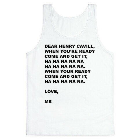 Henry Cavill Come and Get It Tank Top