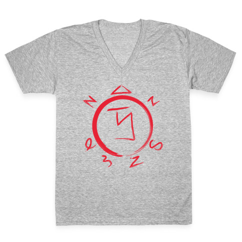 Angel Banishing Sigil V-Neck Tee Shirt