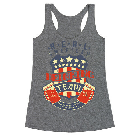 Real American Drinking Team Racerback Tank Top