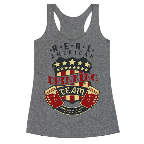 Real American Drinking Team Racerback Tank Top