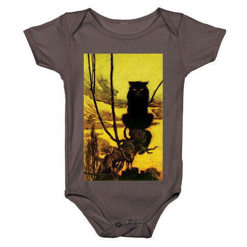 Black Cat Baby One-Piece