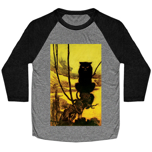 Black Cat Baseball Tee